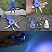 FREEHAWK 7 in 1 Outdoor Tactical Emergency Survival EDC Multitool Knife - Fine Edge Knife, Bottle Opener, Slotted Screwdriver (2 Sizes), Phillips Screwdriver, LED Flashlight and Key Ring (Blue)