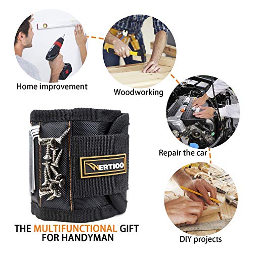 2 Pack Magnetic Wristband Holding Screws,WERTIOO Magnetic Screw Holder With Strong Magnets for Best Unique Christmas Gift for Men, DIY Handyman, Father/Dad, Husband, Boyfriend, Him, Women  - Thumbnail 5