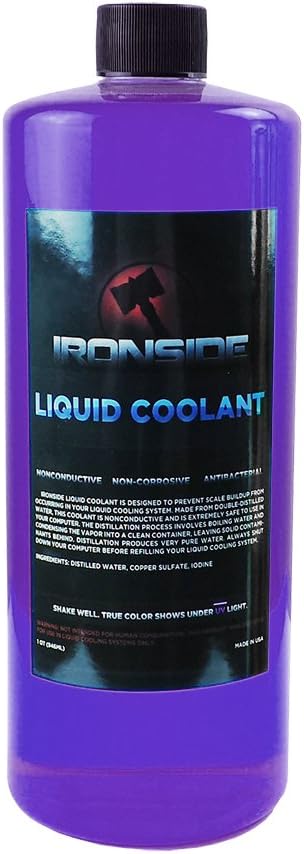 Ironside UV Reactant PC Liquid Coolant (1 quart 1000mL) Plasma Purple