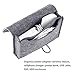 ProCase MacBook Power Adapter Case Storage Bag, Felt Portable Electronics Accessories Organizer Pouch for MacBook Pro Air Laptop Power Supply Magic Mouse Charger Cable Hard Drive Power Bank –Gray