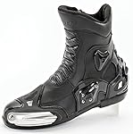 Joe Rocket Superstreet - Mens' Leather Motorcycle Boot - Black - US Size: 9