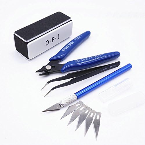 Novice Entry Gundam Military Model Making Tools Kit Toy Tweezers Cut pliers Graver Polished Assembly Tool - 4pcs/set