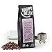 Amazon Brand - Happy Belly Espresso Roast Organic Fairtrade Coffee, Medium Dark Roast, Whole Bean, 12 ounce