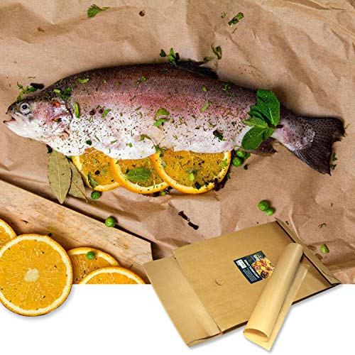Unbleached Parchment Paper Baking Sheets - Pre-cut Half-sheet Non Stick Parchment kitchen cooking Paper Baking Cookie Wax Paper Sheets Exactly Fit for 12x16 Inch Half-Sheet Baking Pan (120 Pcs) - Thumbnail 5