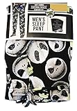Briefly Stated Glow in The Dark Nightmare Before Christmas Jack Skellington Men's Lounge Sleep Pants,Black/White,X-Large (40-42)