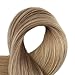 Full Shine Tape in Hair Extensions Human Hair Gold Brown Highlighted Hair Extensions Tape in Color Brown Balayage 20Inch Double Sided Tape in Hair Extensions 20Pcs 50Grams for Women