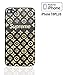 iPhone 7/8 PLUS Case - Black Monogram Urban Streetwear Latest Fashion, Grain Textured Ultra Thin Slim Soft Protective Case Bumper Skin Cover, ShockProof TPU PC, CASETECTION 2018 Style Apple (SUPREME)