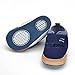 Weixinbuy Baby Boy's Canvas Soft Sole Sneaker High Shoe Deep Blue S