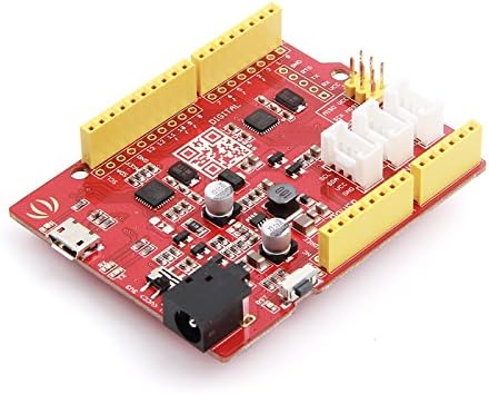 Seeedstudio Seeeduino V4.2 / ATmega328 microcontroller / Arduino UNO bootloader / 14 Digital I/O Pins (6 PWM outputs) / 6 Analog Inputs / ISP Header / Arduino UNO-R3 Shield Compatible / Micro USB programming and power supply