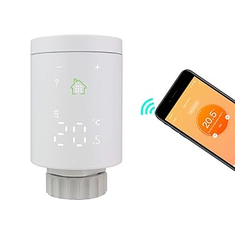 KETOTEK Smart Zigbee Heizkrperthermostat WLAN Alexa Google Home Kompatibel Heizkrper Thermostatkopf Heizkrper Thermostatventile Tuya Smart Life APP Enthlt kein Gateway