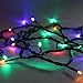 LEDwholesalers Linkable Color-Changing 33-ft 100-LED Xmas Light String with Green Wire, X065RGB