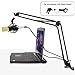 Earamble Professional Studio Condenser Microphone Suspension Boom Scissor Mic Arm Stand with Table Mounting Clamp Suitable for Blue Yeti Snowball