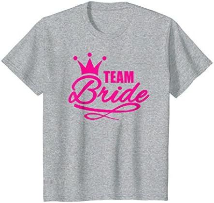 Kids Team bride t-shirt i love my boyfriend fiance couple t-shirt 10 Heather Grey
