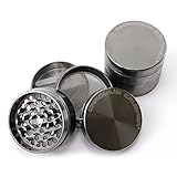 Chromium Crusher 2 Inch 4 Piece Tobacco Spice Herb Grinder - Gun Metal