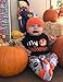 Baby Girl Boy Clothes My First Halloween Long Sleeve Romper,Little Cute Ghost Pants with Hat+Headband Outfit Set(0-3 Months)