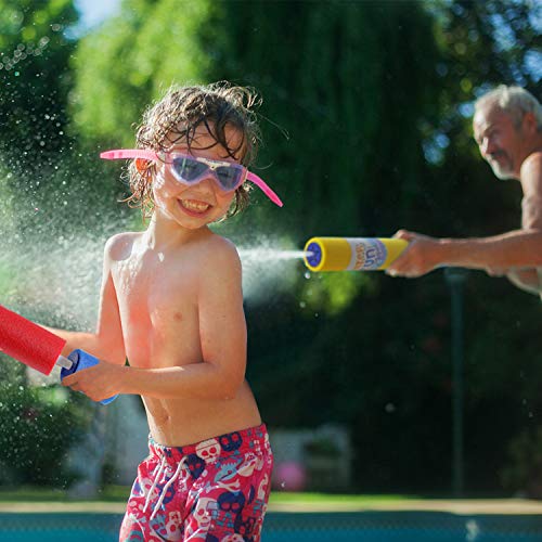 ToyerBee Water Guns(3 Packed), Large Diameter Foam Water Toys for Kids, Water Blaster Shoots up to 35ft, Squirt Guns for Kids&Toddler&Adult, Best Summer Toys in Swimming Pool, Beach
