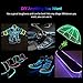 El Wire Kit, 15ft Pink Neon Flexible LED Glow with Battery Pack, Costume Electroluminescent Wire for Halloween Chrismas Party Decor -15ft Pink