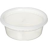 Reditainer Deli Food Storage Containers with Lids, 8-Ounce, 40-Pack