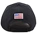 THE HAT DEPOT Exclusive 45th President Make America Great Again 3D Signature Cap (Black-Flag)