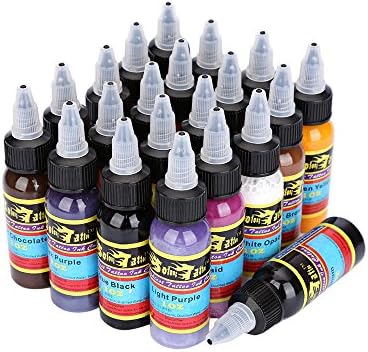 21 Colors 30ml Tattoo Ink Pigment Kit Bottle Lasting Complete Professional Body Tattoo Art Colors Body Art Tattoo