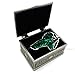 Ruimeng Lord of the Rings Aragorn Elven Green Leaf Brooch Pin Pendant Necklace with Jewelry Box