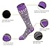 LULLABY KIDS Snow Ski Socks Lightweight Full Terry Warm Skiing Socks Toddler Snow Socks Merino Wool Socks Toddler, Blizzard Purple, 3-5 Years