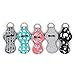 ZARIO Chapstick Holder Lanyard Keychain (5 Pack) Neoprene Lip Balm Holder Keychain