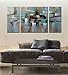 ARTLAND Hand-Painted Abstract Tone Oil Painting on Canvas Gallery-Wrapped Wall Art Decor Home Decoration 3-Piece 30x60inches