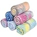 Limber Stretch Hot Yoga Towel - Non Slip, Sweat Absorbent and Fast Drying Skidless Mat Towel for Bikram, Ashtanga and Vinyasa Yoga 24x72