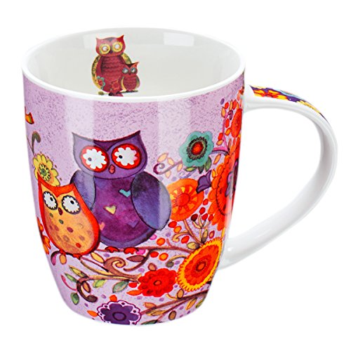 Joyful Garden Owls Inspirational Mug