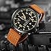Tonnier Leather Band Week&Calendar Quartz Watches for Men