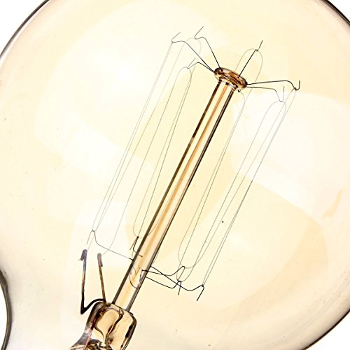 TOOGOO(R) B22 BC Bayonet 40W Filament Light Bulb Large Vintage Unique Designer old fashioned Style Squirrel Cage Edison Deco Globe G80 19 anchors 220V - Image 5