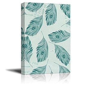 Canvas Wall Art Beautiful Peacock Dreaming Painting Artwork for Home Prints Framed - 12x18 inches