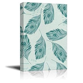 NWT Canvas Wall Art Beautiful Peacock Dreaming Painting...