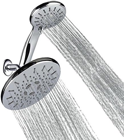 Haoran Luxury 3-Way High Pressure Rainfall Shower Head /Handheld Shower Combo, Rub-Clean Jets /ABS Material with Premium Chrome Finish 2.5 Gpm, Enjoy An Invigorating Spa-Like Experience