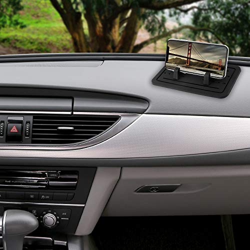 image for Car Phone Holder, pangshi Car Cell Phone Mount Silicone Phone Car Dash