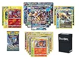 Pokemon GX Guaranteed with Sun and Moon Booster Pack, 5 Holo/Reverse Holo Cards, 5 Rare Cards, 20 Regular Pokemon Cards, Deck Box and Bonus