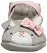Robeez Girls' Bunny Face Mary Jane, Bunny Face Grey, 12-18 Months M US Infant