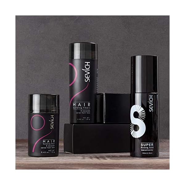 SEVICH-Keratin-Hair-Building-Fibers-5-Seconds-Conceals-Loss-Hair-Rebuilding-Nature-Concealer-Fibers-for-Thinning-Hair-25g-Medium-Brown SEVICH Keratin Hair Building Fibers - 5 Seconds Conceals Loss Hair Rebuilding, Nature Concealer Fibers for Thinning Hair…