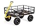 Gorilla Carts GOR1400-COM Heavy-Duty Steel Utility Cart with Removable Sides and 15" Tires, 1400-lbs. Capacity, Black primary