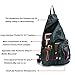 DDDH Large Sling Bags Crossbody Backpack 14.1-Inch Chest Daypack Travel Bag Book Bag for Men&Women((Green)