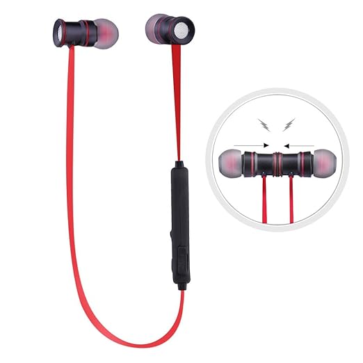 Ecandy Deporte Bluetooth 4.0 Auricular cancelación de ruido Correr Llamando auriculares S3020 ISSC 2020 V4.1 Soporte manos libres para iPhone 6 6 + 3G 3GS 4 4S 5 5C 5S iPad 2, iPad 3 Ipad 4, Ipad Mini, iPod touch Samsung Galaxy S3 i9300 S4 i9600 9500 Nota 2 Nota 3 Nota 4 HTC Blackberry. (negro+rojo)