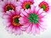 (12) BIG Silk Pink Gerbera Daisy Flower Heads , Gerber Daisies - 3.5