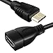 Afunta Mini HDMI Male to HDMI Female Converter Adapter Cable Cord 1080P