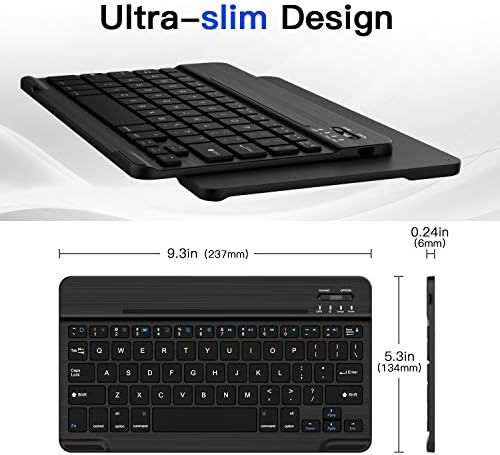 MoKo Clavier Bluetooth pour 2018/2017 iPad 9.7 6ème/5ème génération/iPad Pro 9.7/iPad Air/iPad Air 2, Clavier Ultra-Mince sans Fil avec Batterie Rechargeable et Confortable Tactile Slim - Noir - Bestbluetooth.fr MoKo Clavier Bluetooth pour 2018/2017 iPad 9.7 6ème/5ème génération/iPad Pro 9.7/iPad Air/iPad Air 2, Clavier Ultra-Mince sans Fil avec Batterie Rechargeable et Confortable Tactile Slim - Noir