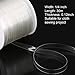 BBTO Clear Elastic Strap Lightweight Elastic Clear Bra Strap for Cloth Sewing Project (33 Yards x 0.12 Inch)