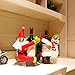 Homecube Christmas Ornament, 2pcs Cute Santa Claus & Snowman Doll Wine Bottle Hold Cover Party Christmas Table Decoration