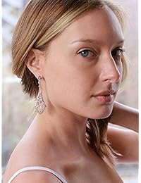 Mariell - Pendientes colgantes de cristal con circonita cúbica para mujer, joyas para novia, damas de honor