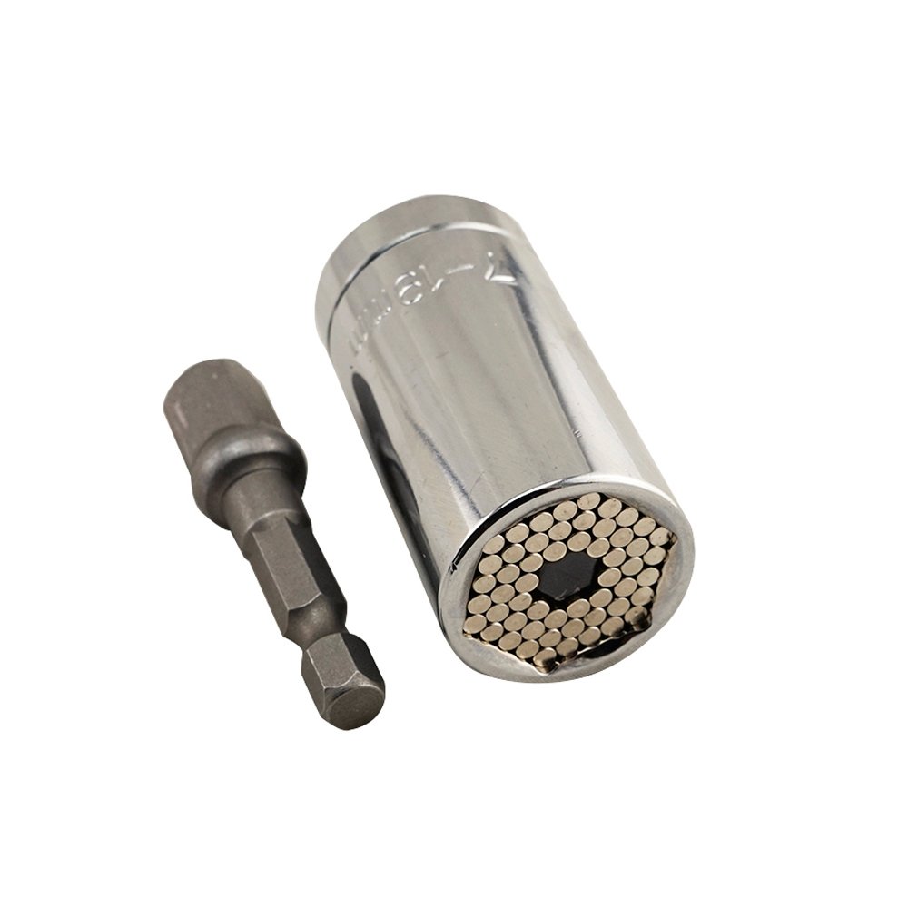 Joykit 2Pcs Universal Gator Socket Adapter Grip with Power Drill Adapter Tool