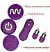 Demarkt Vibrating Egg, Waterproof 16 -Frequency Silicone Jump Eggs-Best Massager for Men or Women (Purple)